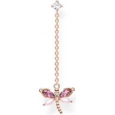 Thomas Sabo Charm Club Dragonfly Single Earring - Rose Gold/Multicolour