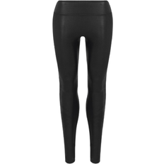 Slim - Women Tights Spanx Faux Leather Leggings - Black