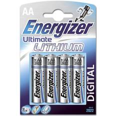 4 pakkaus Akut ja Laturit Energizer Viimeinen litium