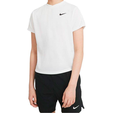 T-Shirts reduziert Nike Court Dri-FIT Victory Short-Sleeve T-shirt Kids - White/White/Black