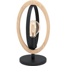 Lamper Eglo Basildon Træ/Sort Bordlampe 34.5cm