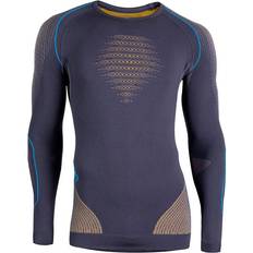 UYN Evolutyon UW Long Sleeve Shirt Men - Charcoal/Gold/Atlantic