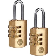 Yale Combination Padlock 22mm 2-pack