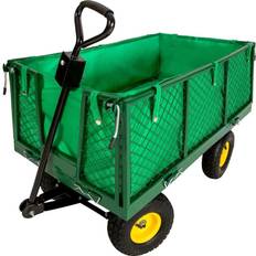 Chariots utilitaires tectake Garden Trolley with Inner Lining 550kg