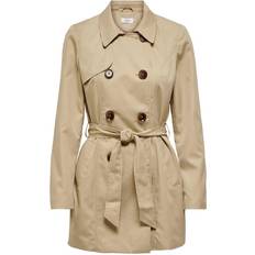 3XL Cappotti Only Valerie Double Breasted Trenchcoat - Ginger Root