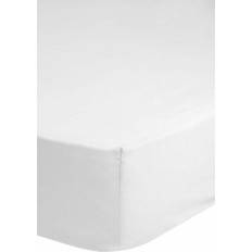 Blanc - Coton Satiné Linge de Lit HIP Fitted Bed Sheet White (200x140cm)