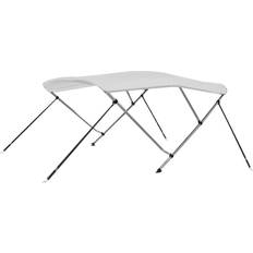 Nautica vidaXL Bimini di Prua con Tendalino a 3 Archi Bianco 183x196x137 cm