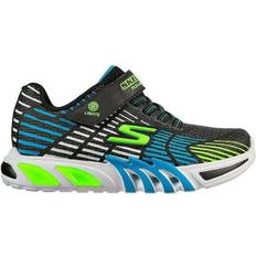 Skechers Boy's S Lights Flex-Glow Elite - Black/Lime