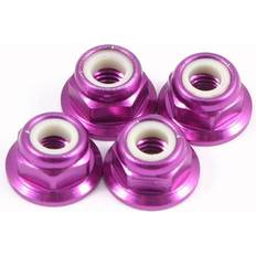 Fastrax M4 Pink Flanged Locknuts 4Pcs