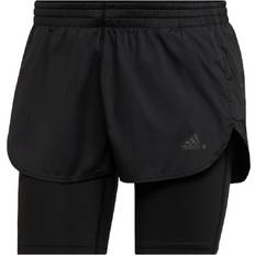 Two in one shorts adidas Women's Run Fast Two-in-One Shorts - Black