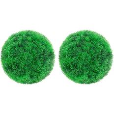 vidaXL Boules de buis artificielles 2 pcs 22 cm