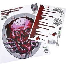 eStore Toiletdekoration Med Kranium Halloween Multicolor