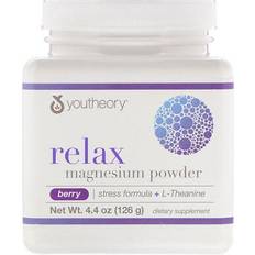 Youtheory Relax Magnesium Powder Berry 4.4 oz