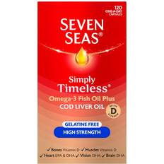 Fatty Acids Seven Seas Cod Liver Oil High Strength Gelatine Free Capsules 120 pcs