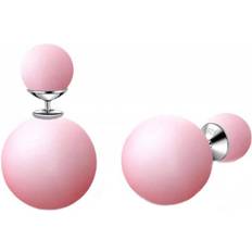 Parel Oorbellen Everneed Karla Ball Earrings - Silver/Pearl