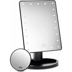 Qbad Qbad Make-Up Mirror LED-Lighting & Magnification Black