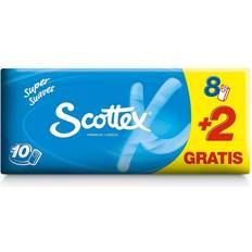 Näsdukar Scottex 3 lager (10 x 10 uds)