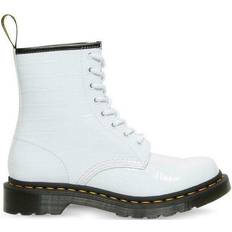 Dr. Martens 1460 Patent Croc Emboss - White Patent Lamper Croc