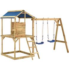 Parchi giochi vidaXL set da gioco da esterno in legno di pino impregnato Bambini & famiglia Console, giochi & giocattoli