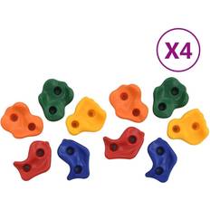 Plastica Parchi giochi vidaXL Prese per Arrampicata 40 pz in PE Multicolore