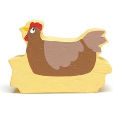 Tender TL4828 Huhn gelb Holzfigur