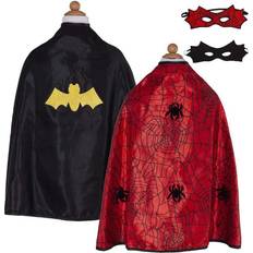 Batman maskeraddräkt barn Maskerad Great Pretenders Maskeraddräkt Spiderman/Batman Röd/Svart 4-6 år (104-116) Maskeradkläder