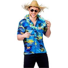 Wicked Costumes Havaiji Paita Sininen Large