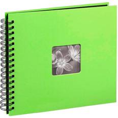 Hama 10610 Fine Art Spiral Bound Photo Album 50 Pages, Green, Green