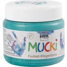 Fingermaling, metallic grøn, 150ml