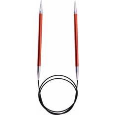 Knitpro Zing Rundstickor Aluminium 40cm 5,00mm 15.7in US8 Ruby