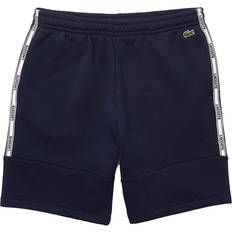 Fleece - Man Shorts Lacoste Branded Bands Cotton Fleece Blend Shorts - Navy Blue