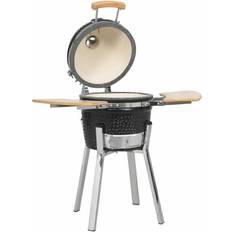 Kamado Barbacoas vidaXL Barbacoa Parrilla Y Ahumador Cerámico 81 cm