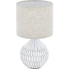 Ceramica Lampade da tavolo Eglo Bellariva 3 Bianco/Marrone Chiaro Lampada da tavolo 36cm