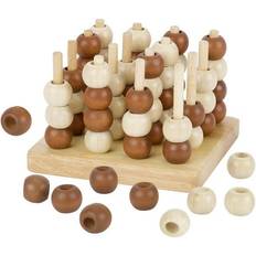 Goki HS058 TIC TAC TOE 3D 4 gewinnt Holz