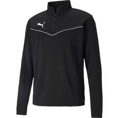 Puma Herren Pullover Puma Teamrise Halfzip Sweatshirt Men - Black/White