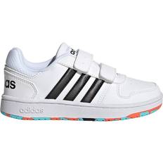 Adidas Kid's Hoops 2.0 - Ftwr White/Core Black/True Orange