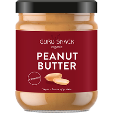 Økologisk marmelade Guru Snack Peanut Butter Crunchy 500g