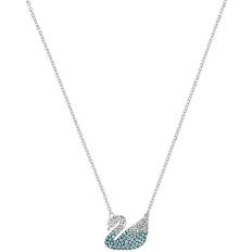 Swarovski swan necklace Swarovski Iconic Swan Necklace - Silver/Blue/Transparent