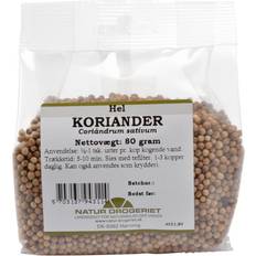 Koriander Krydderier & Urter Natur Drogeriet Coriander Whole 80g