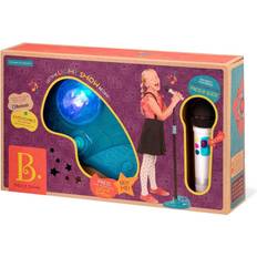 Microphones Jouet Mic It Shine Jouet Micro avec Pied Lumineux Microphone Extensible avec Fonction Bluetooth et Base Lumineuse pour Enfants à partir de 3 Ans