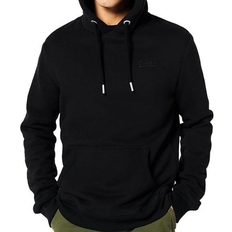 Superdry Vintage Logo Embroidered Hoodie - Black