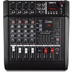 Vonyx AM5A 5-kanaals muziekmixer met ingebouwde 1000W versterker