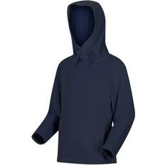 Polyester Hoodies Regatta Kid's Kacie Hooded Fleece - Navy Corded Velour