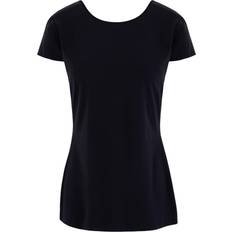 Nike Yoga Luxe Short Sleeve Top Women - Black/Dark Smoke Grey