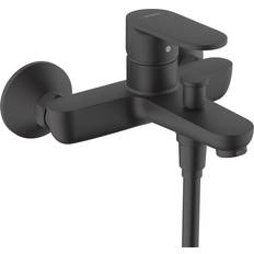 Black Bath Taps & Shower Mixers Hansgrohe Vernis Blend (71440670) Matt black