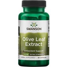 Hjerter Vitaminer & Mineraler Swanson Olive Leaf Extract 750mg 60 stk