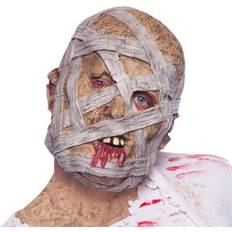 Grå Maskerad Heltäckande masker Folat Mummy Halloween Mask