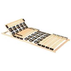vidaXL Bed Frame with 38 Slats Adjustable Head