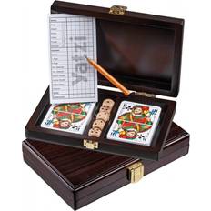 Philos Bordspelaccessoires Bordspellen Philos Card Set Walnut with Yatzy