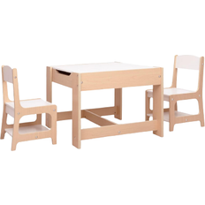 Beige Conjuntos de muebles Be Basic Mesa Infantil Con 2 Sillas MDF